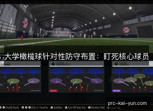 大学橄榄球针对性防守布置：盯死核心球员